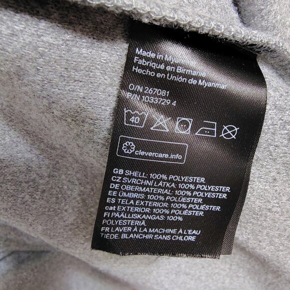 H&M Men’s Gray Felted Zip Jacket | Size M | Reg Fit | Minimalist Smart Casual - Picture 5 of 5